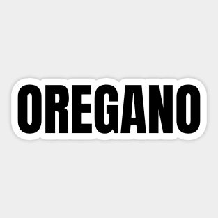 Oregano Word - Simple Bold Text Sticker